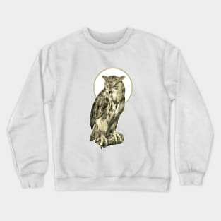 owl on the tree Crewneck Sweatshirt